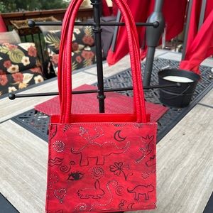 Socorro Martinez Hand Painted Purse Linea Chicahh Leather New Magnetic Closure